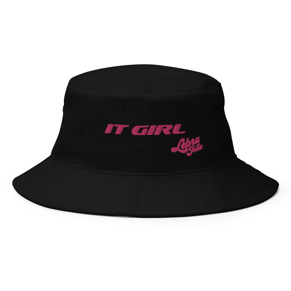 "It Girl" Black Bucket Hat