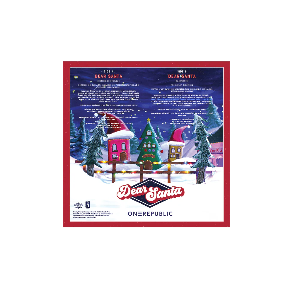 OneRepublic - Dear Santa Vinyl - Image 3