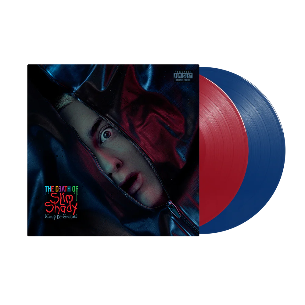 The Death of Slim Shady (Coup de Grâce) Standard Red & Blue Opaque Vinyl 2LP - Image 2