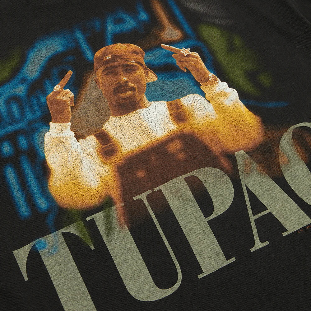 Tupac Middle Finger Tee - XL - Image 2
