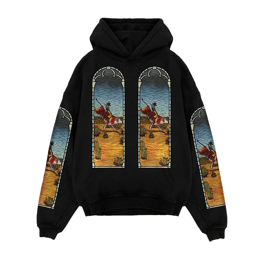 Who Decides War x EST Gee Stained Glass Hoodie (Black)